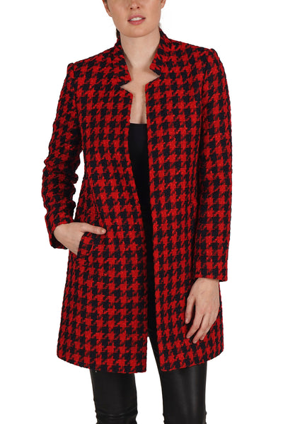 Red deals houndstooth jacket